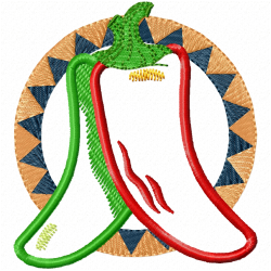 Pepper Embroidery Design 6 Pepper Embroidery Design 6